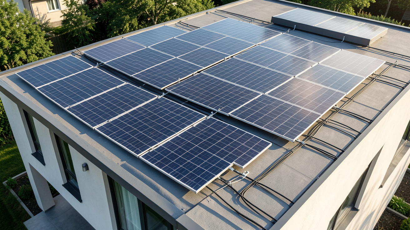 les meilleurs panneaux photovoltaïques installés sur le toit d'une maison moderne pour maximiser le rendement solaire