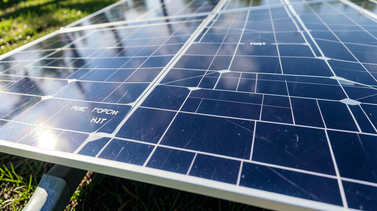 longi panneau solaire présentant les technologies PERC, TOPCon et HJT