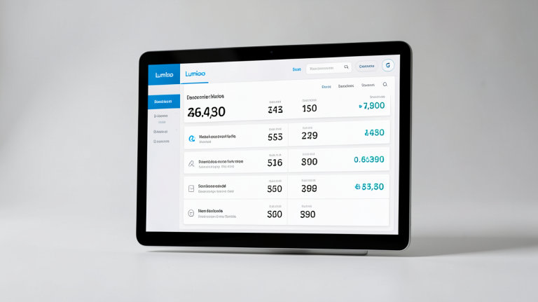 lumioo prix présentation écran intelligent avec interface de tarification