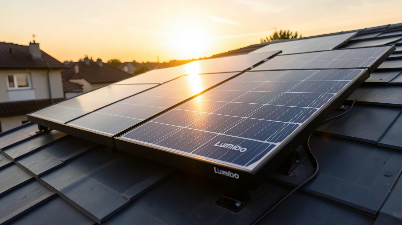 lumioo prix tracker solaire en fonctionnement sur un toit résidentiel
