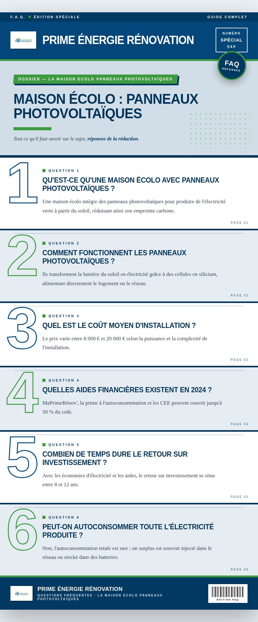 Infographie : Maison écolo : panneaux photovoltaïques