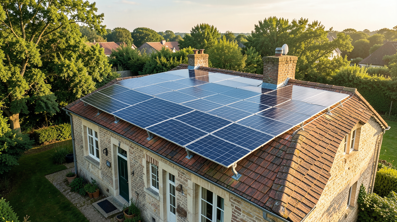 mc solar panneau photovoltaique installation sur toit de maison en Province de Liège