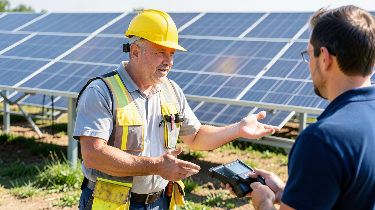 meilleur installateur panneau solaire montrant les étapes clés d'un projet solaire