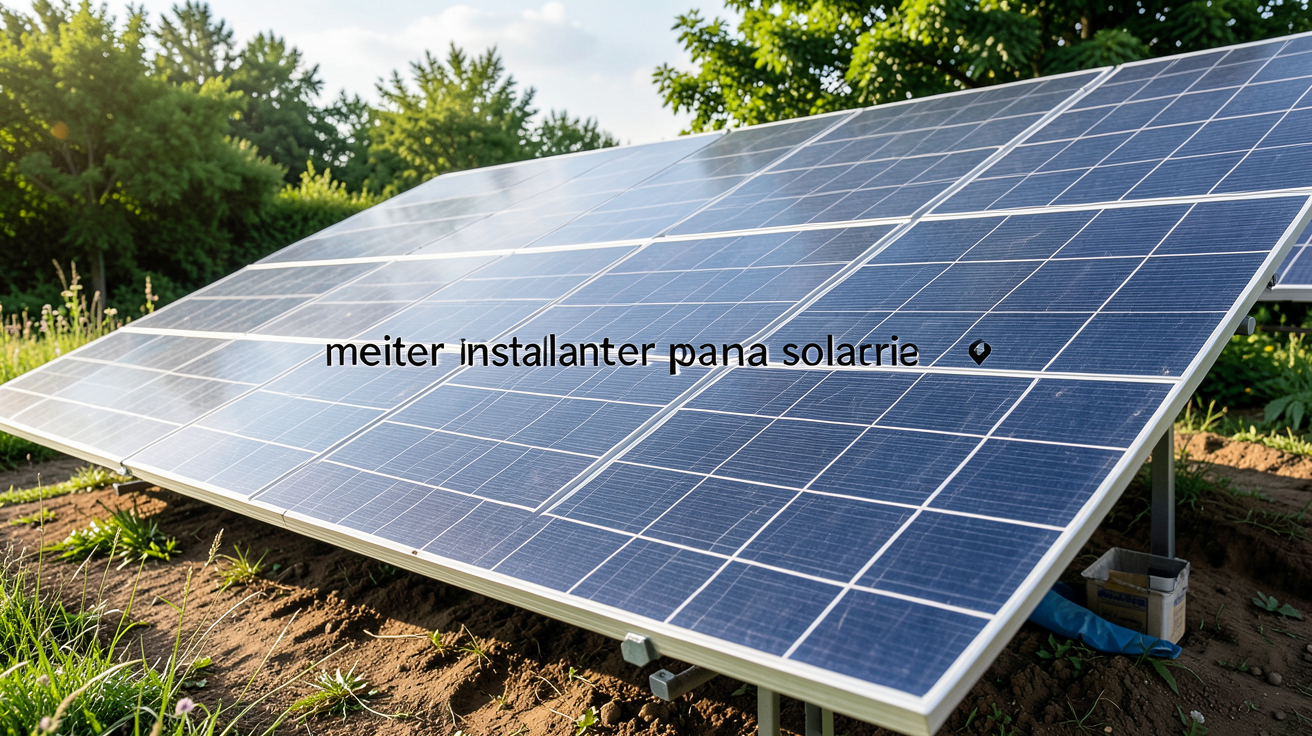meilleur installateur panneau solaire photographié en situation réelle, illustration de l'article