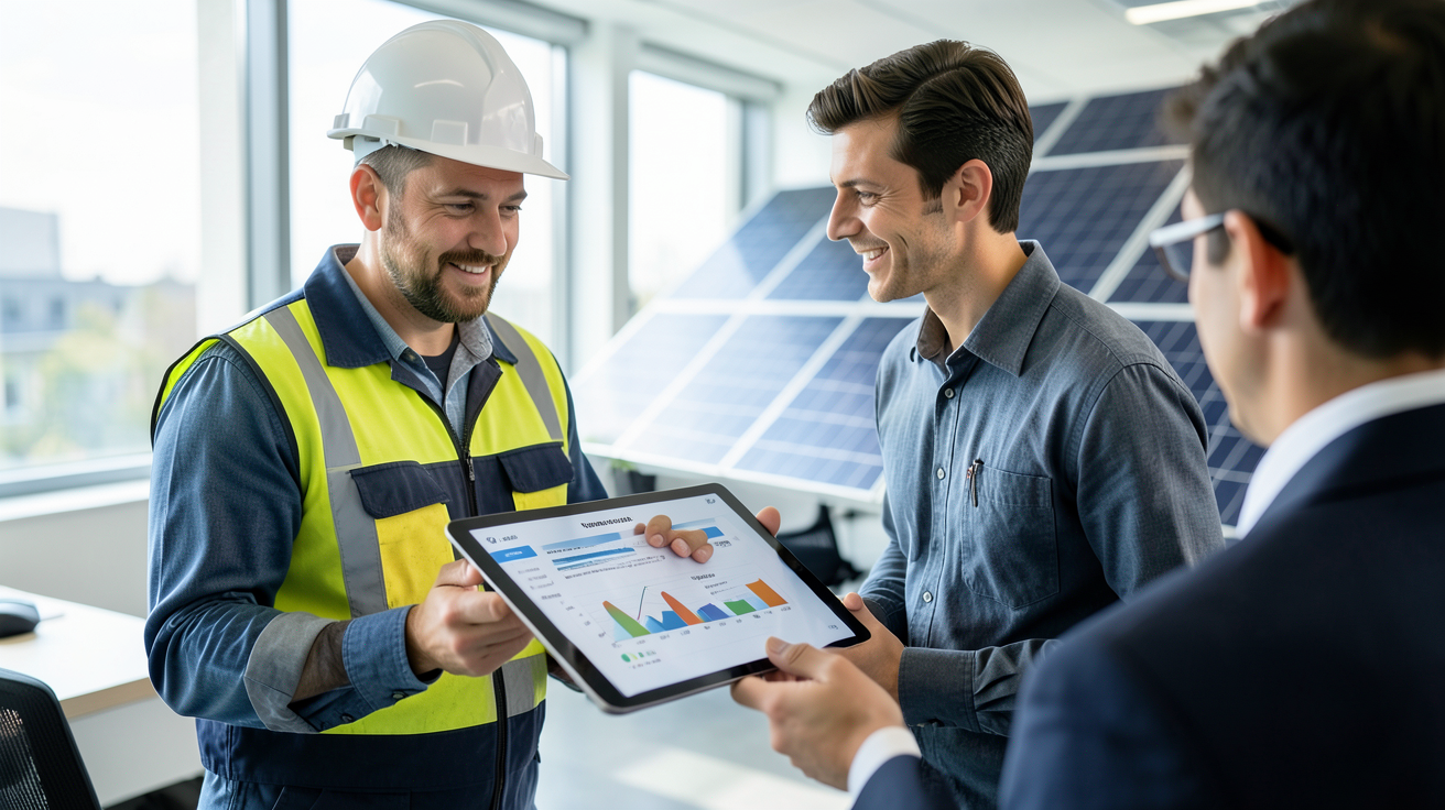 meilleur installateur photovoltaïque présentant une étude de prix et de rentabilité pour une installation solaire en 2026
