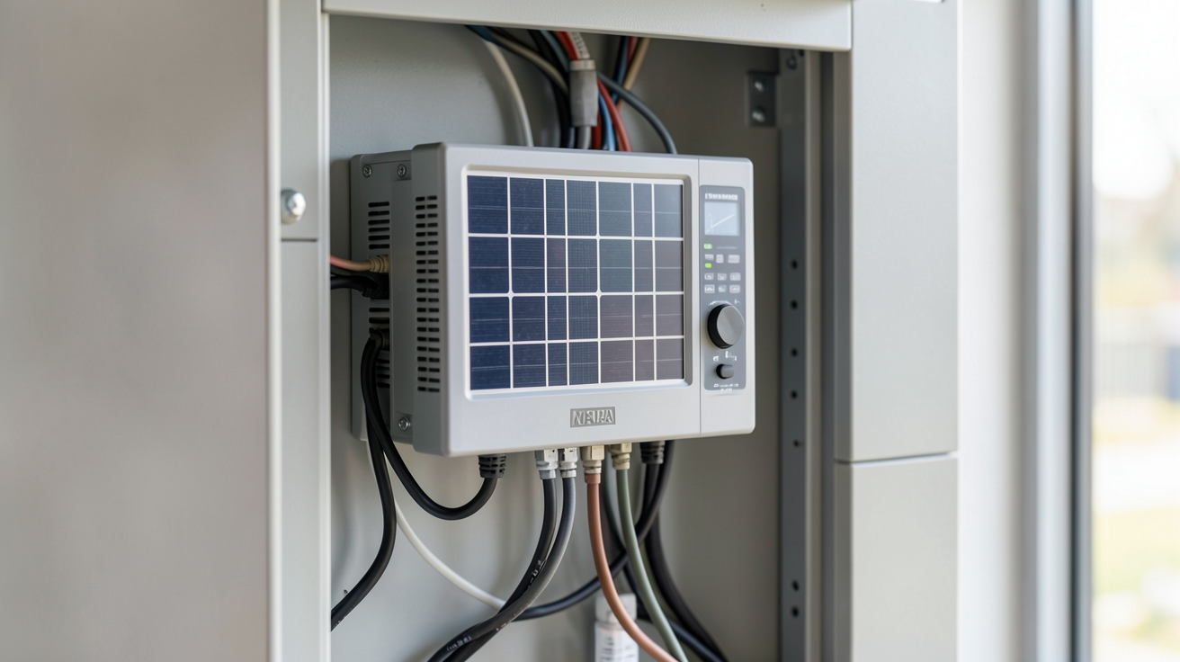 meilleur onduleur solaire 2022 installé dans une armoire électrique moderne