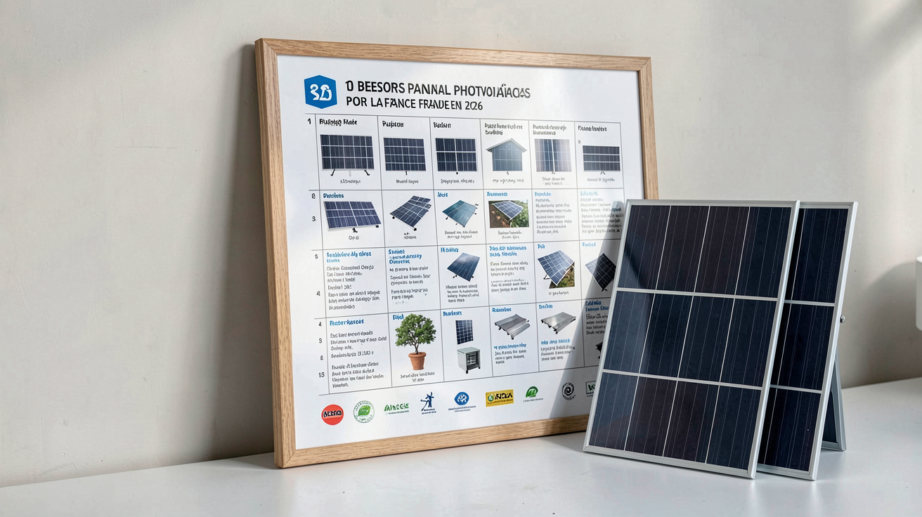 meilleur panneaux photovoltaiques tableau comparatif 2026 des 10 meilleurs modèles pour la France