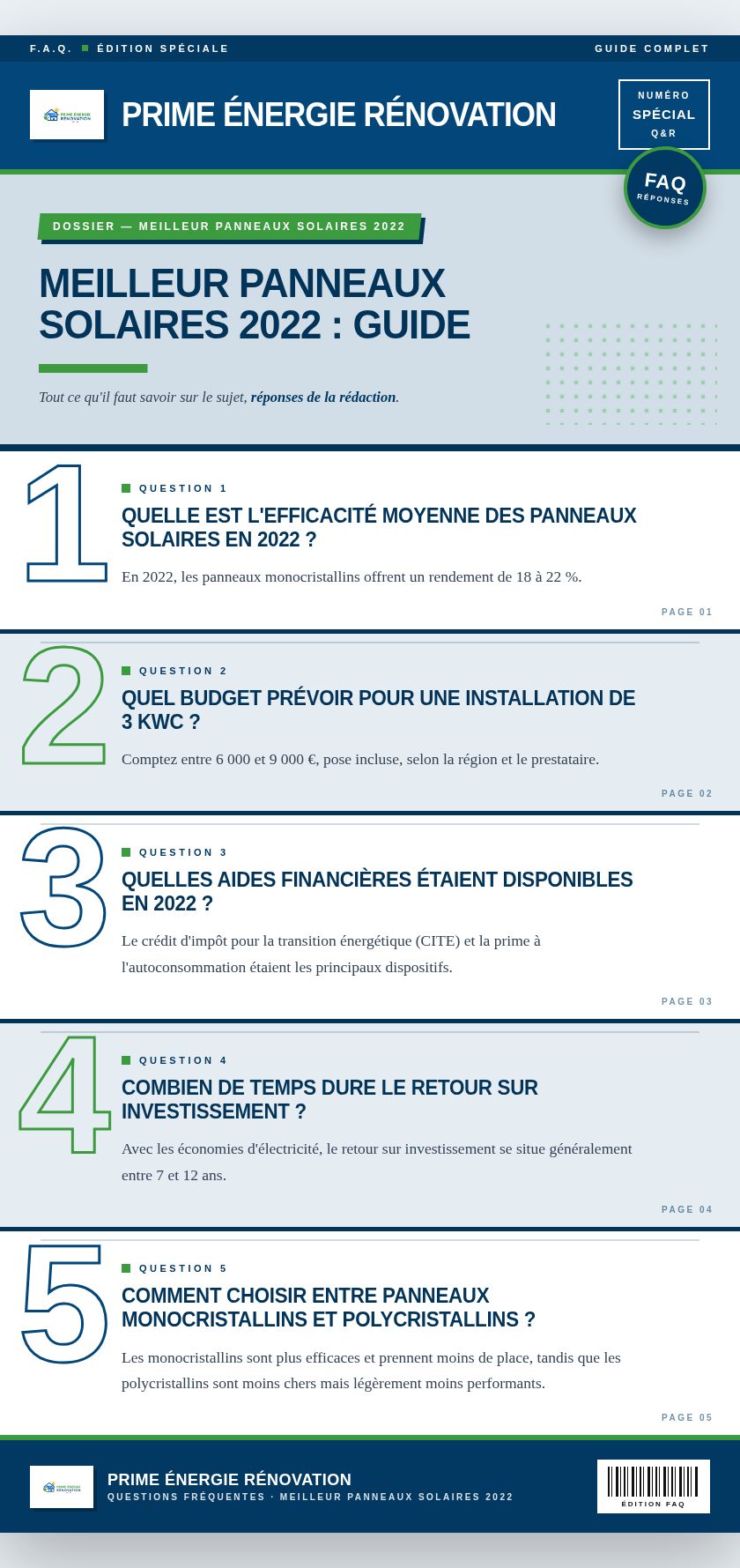 Infographie : Meilleur panneaux solaires 2022 : guide