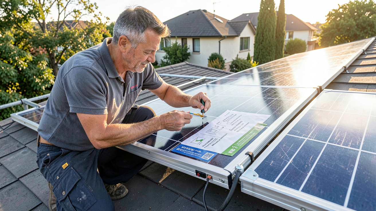 meilleur panneaux solaires 2024 critères techniques examinés par un professionnel sur un toit