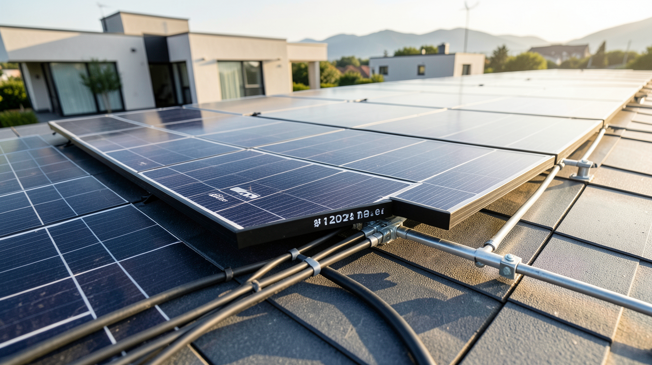meilleurs panneaux solaires 2022 : top 10 des marques en 2024 installées sur un toit de maison moderne