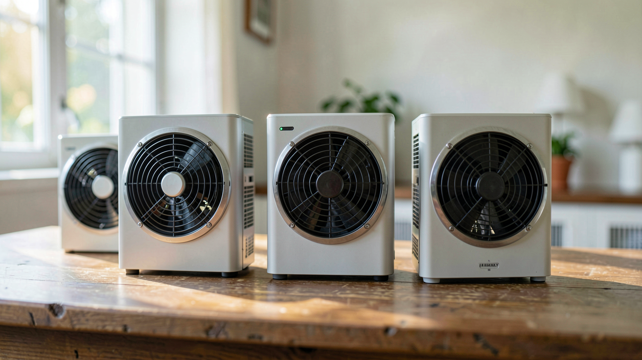 micro onduleur 400w affiché avec cinq modèles différents alignés sur une table, illustrant le comparatif technique et les prix de 2024