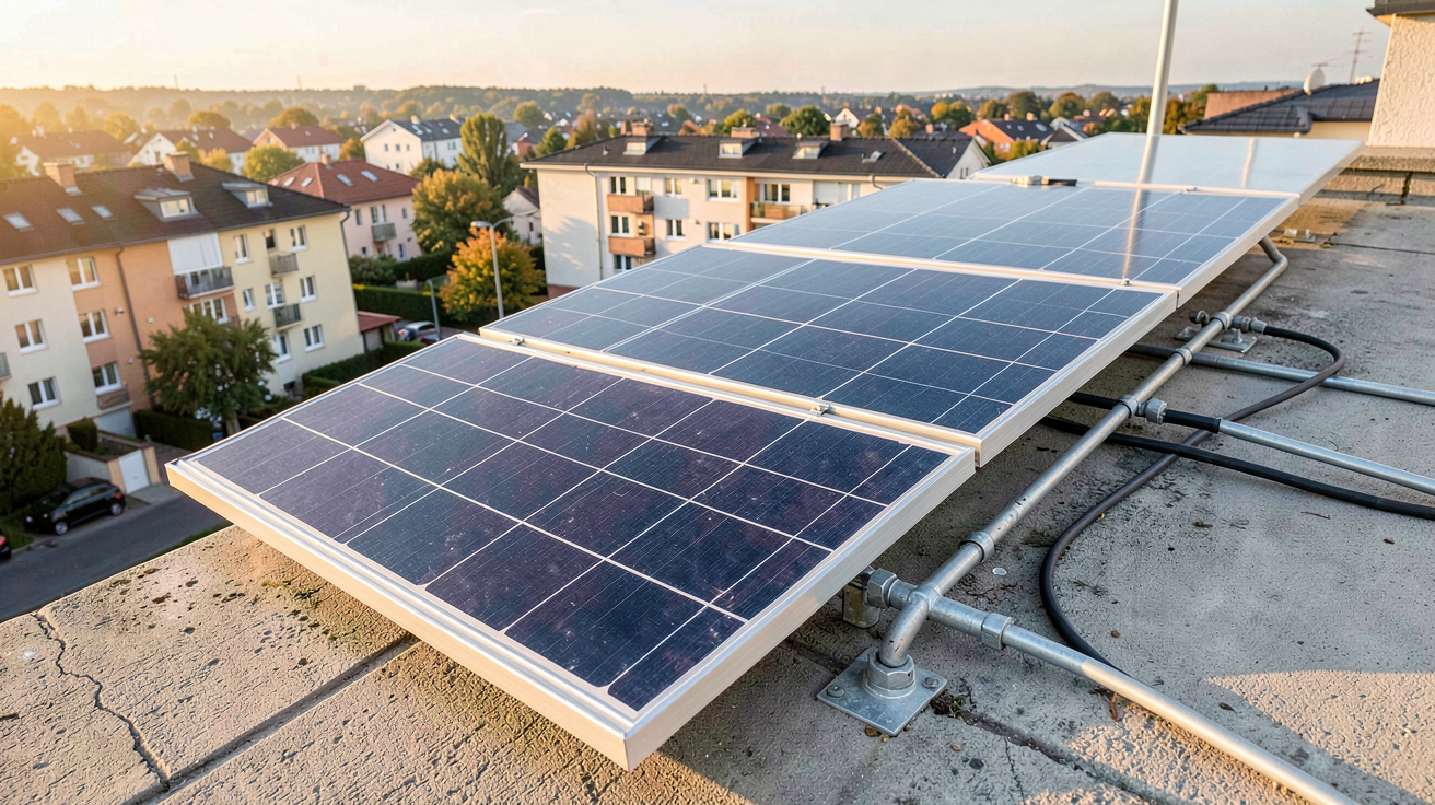 micro onduleur photovoltaïque installé sur un toit de maison individuelle pour maximiser l'autoconsommation énergétique