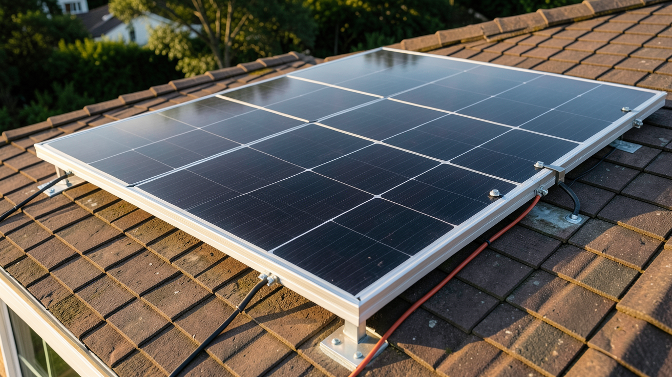 module solaire photovoltaïque installé sur un toit de maison individuelle illustrant les critères de choix techniques et économiques
