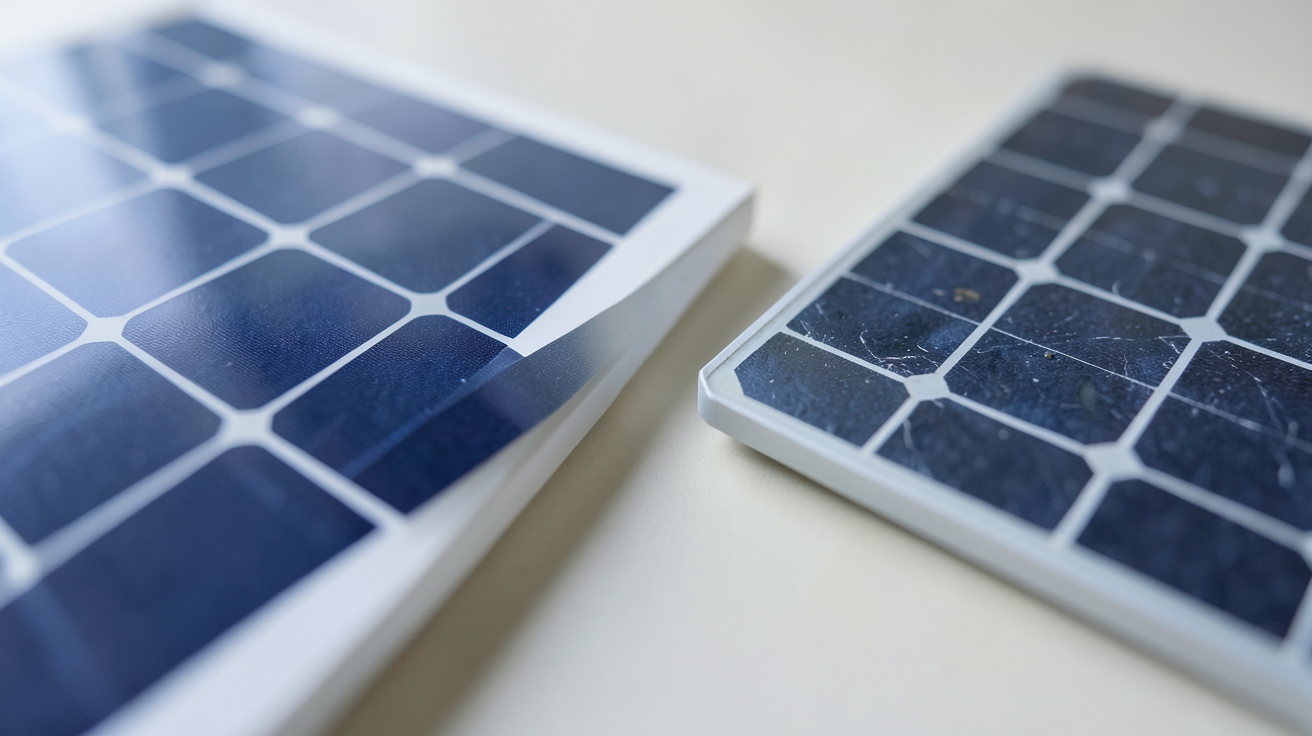 monocristallin ou polycristallin : comparaison des panneaux solaires monocristallins et polycristallins en gros plan