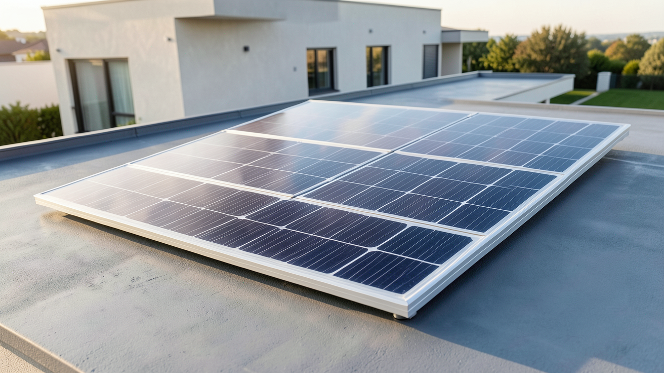 nouveau panneau solaire bifacial produisant de l'énergie par sa face arrière réfléchissante