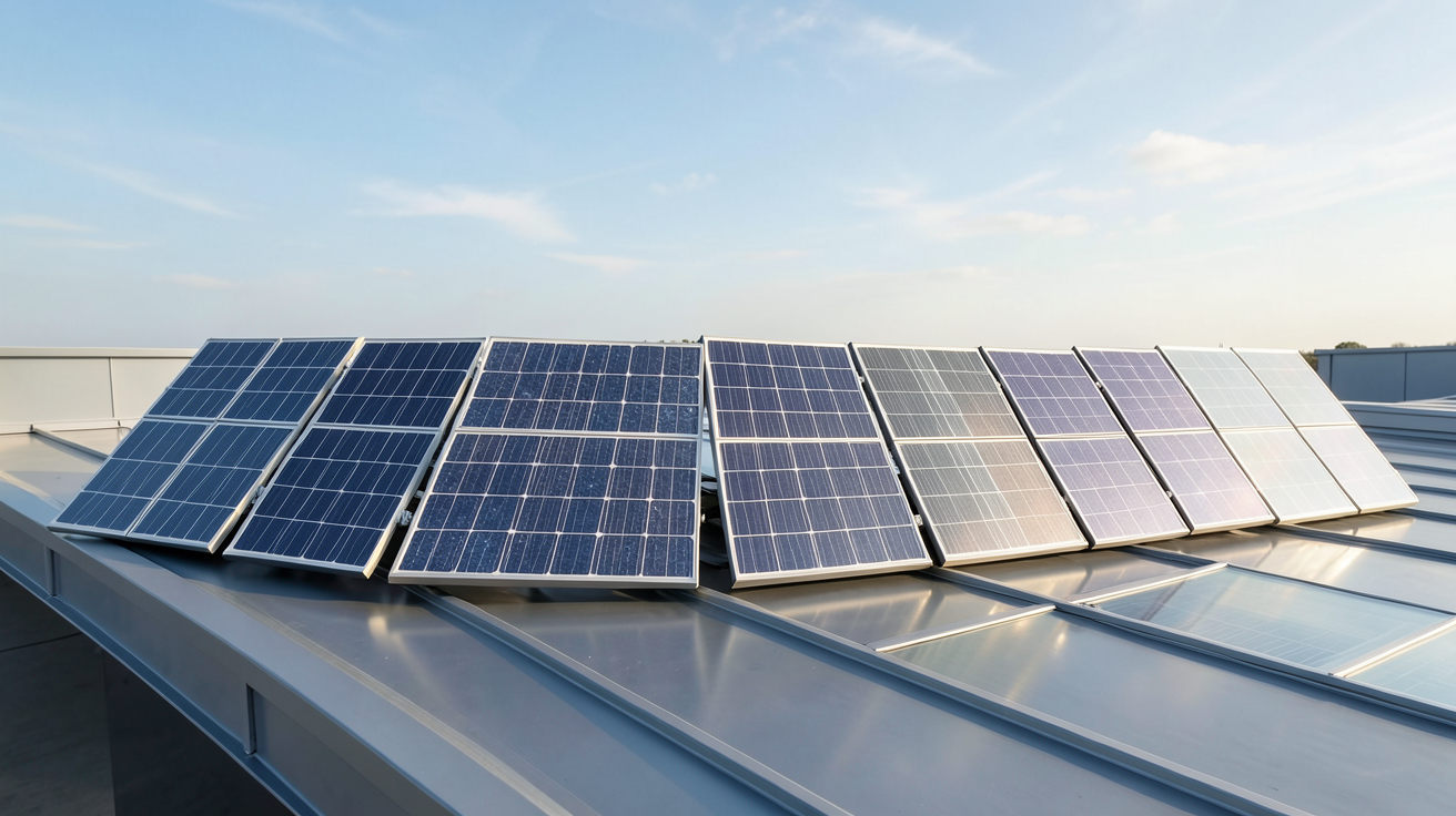 nouveaux panneaux photovoltaïques représentant les 7 technologies de nouvelle génération disponibles en 2026