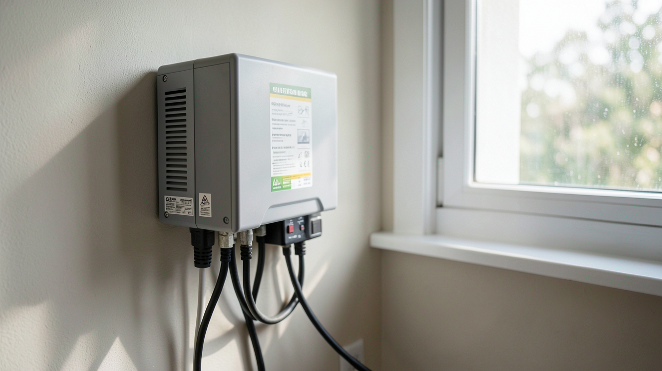 onduleur batterie panneau solaire expliquant son fonctionnement dans un système domestique