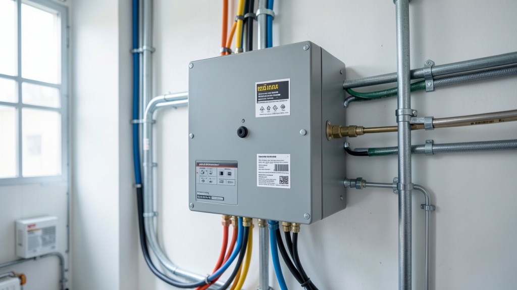 onduleur central installé dans un local technique professionnel
