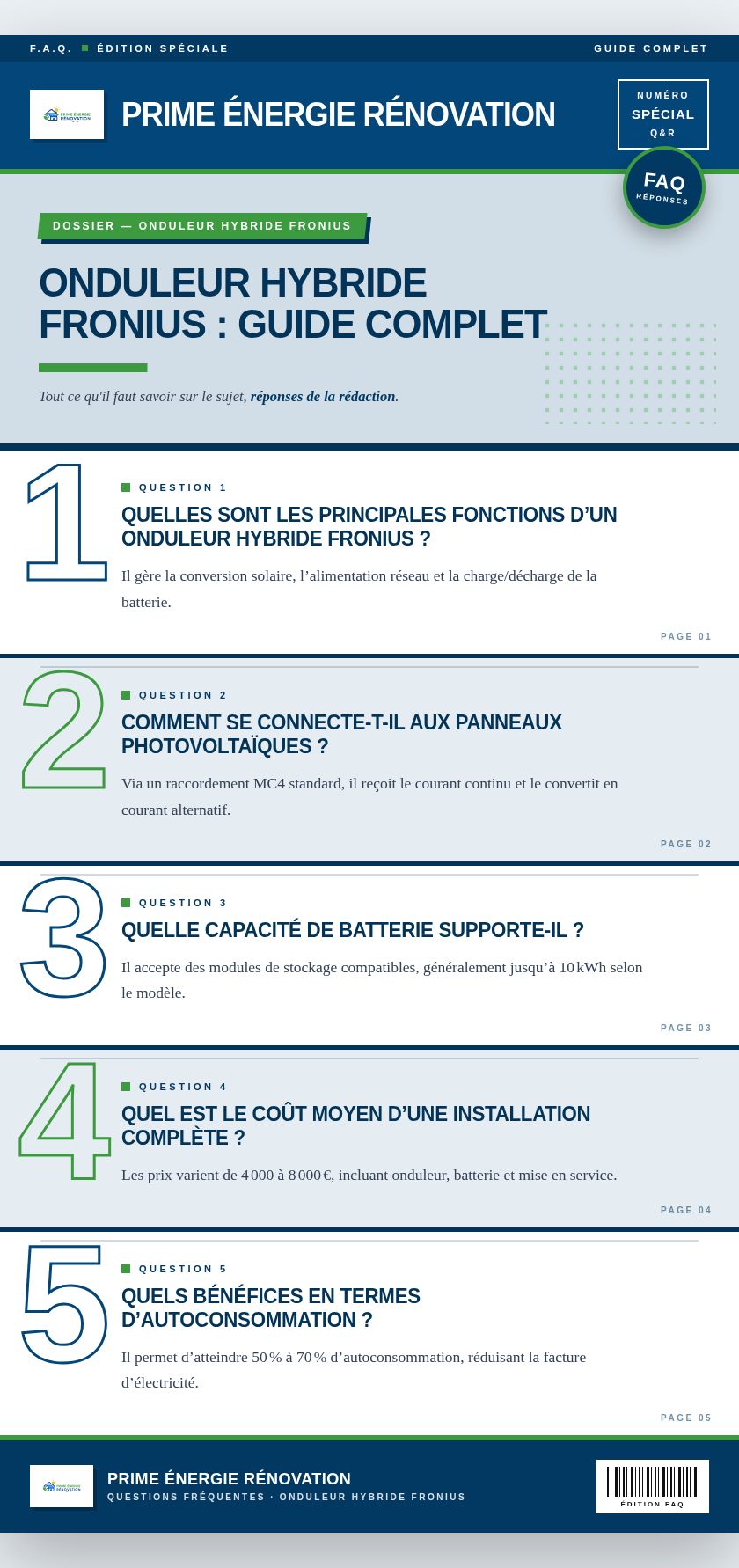 Infographie : Onduleur hybride Fronius : guide complet