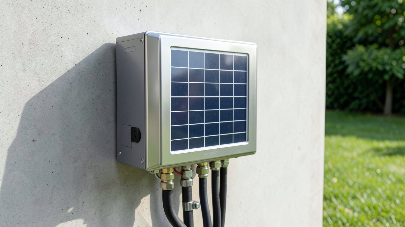 onduleur panneau solaire 3000w installé dans un environnement domestique moderne