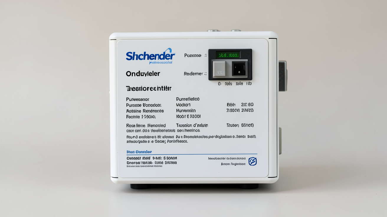 onduleur photovoltaique schneider affichant ses caractéristiques techniques essentielles avec affichage numérique sur le boîtier