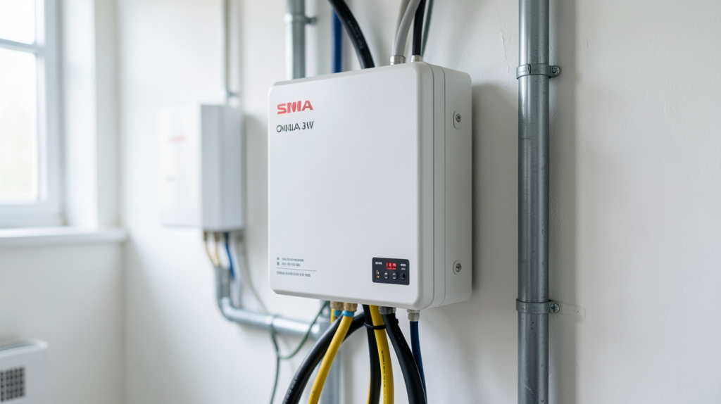onduleur SMA 3 kW installé dans un local technique professionnel