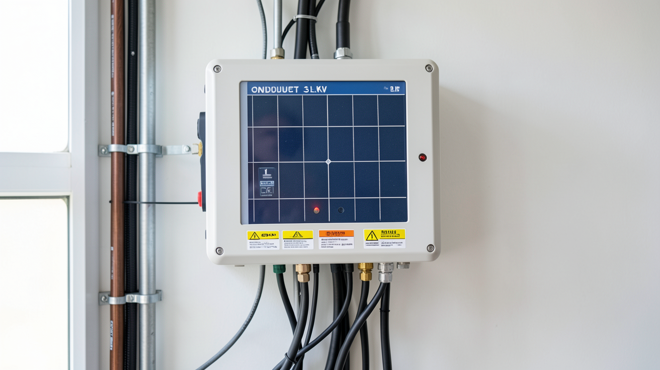 onduleur solaire 3 kW installé dans un local technique pour le dimensionnement d'une installation solaire