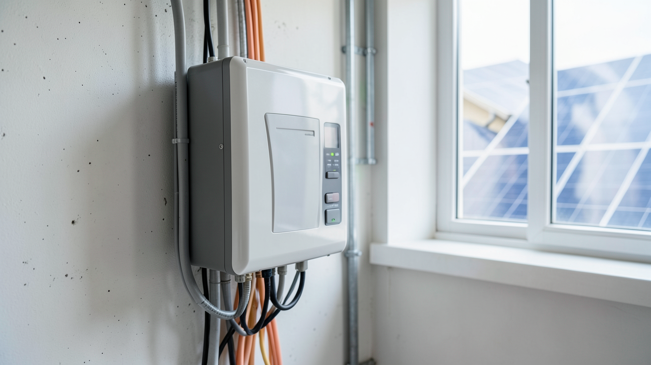 onduleur solaire pour autoconsommation installé dans un local technique optimisé