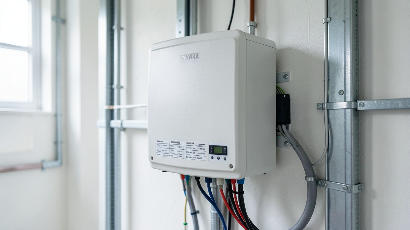 onduleur solaire de dernière génération installé dans un local technique pour un dimensionnement optimal
