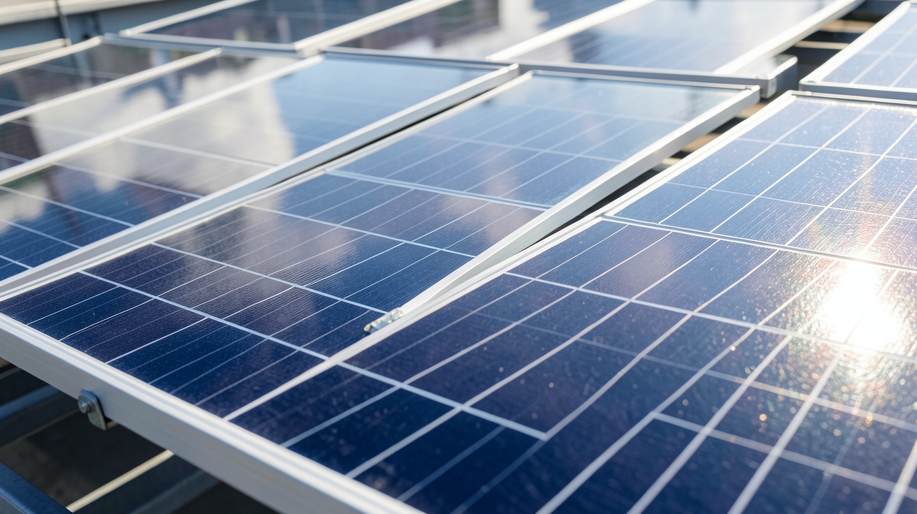 panneau 500w de haute performance installé pour la production d'énergie solaire