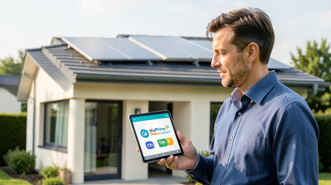panneau chauffe eau solaire prix avec panneaux solaires thermiques et documents d'aides financières MaPrimeRénov’ CEE TVA réduite