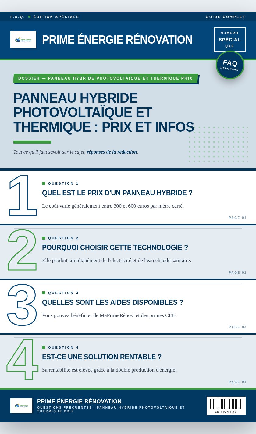 Infographie : Panneau hybride photovoltaïque et thermique : prix et infos