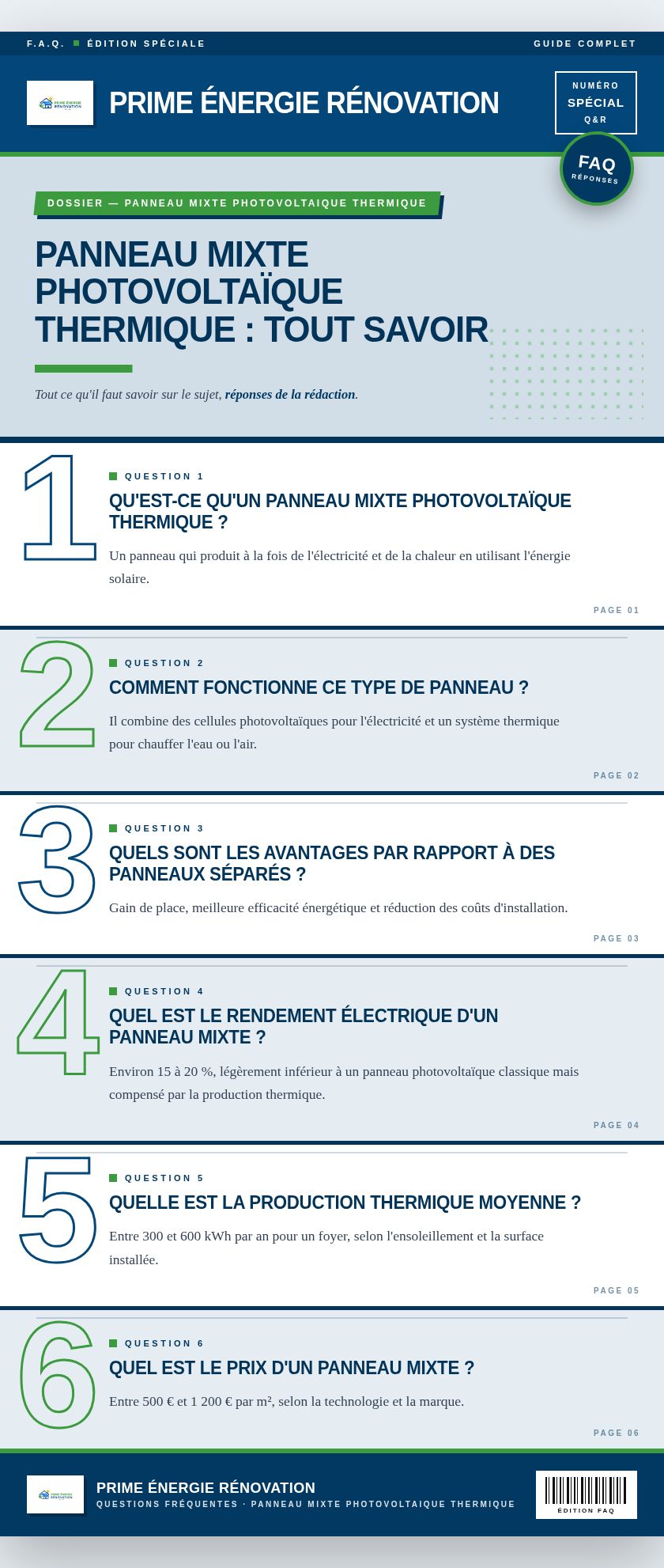 Infographie : Panneau mixte photovoltaïque thermique : tout savoir
