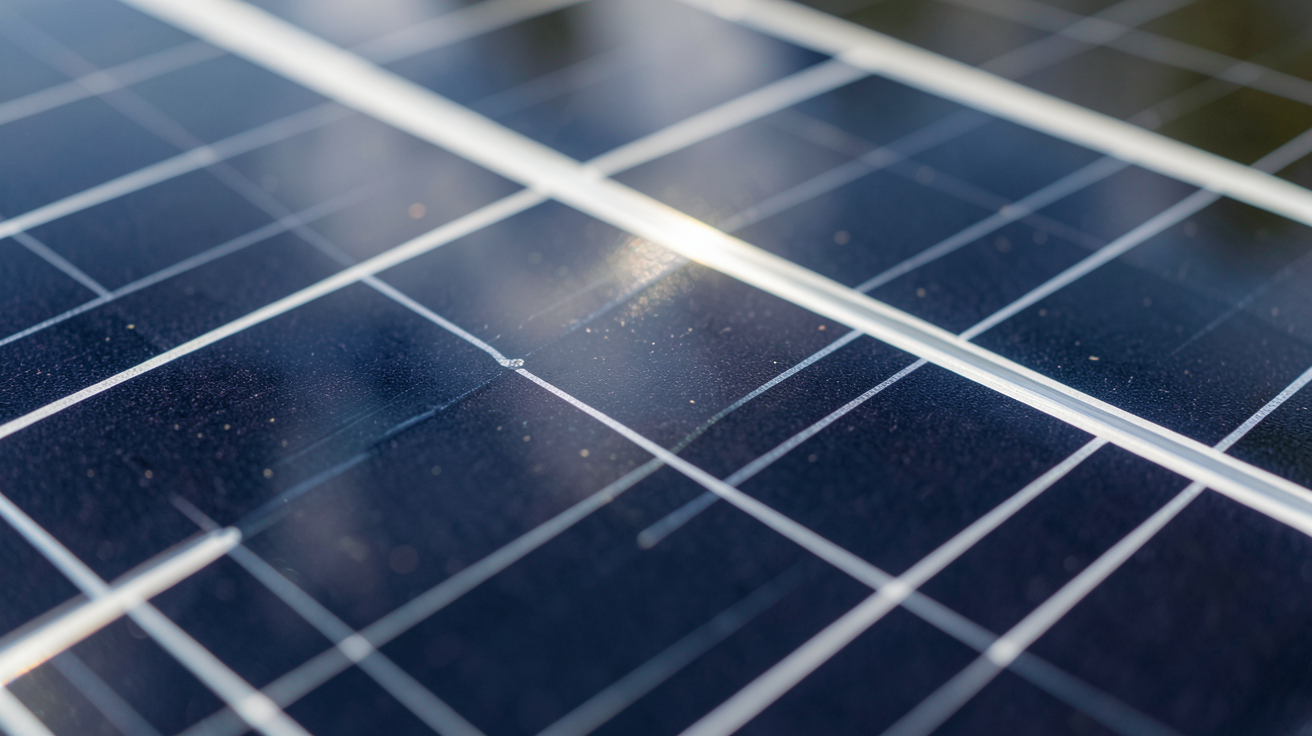 panneau monocristallin 300w montrant la structure détaillée des cellules photovoltaïques
