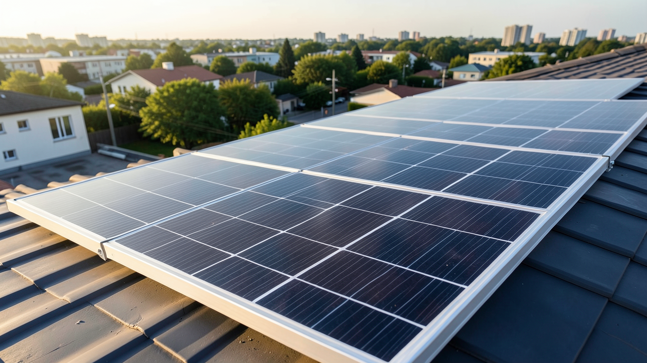 panneau monocristallin posé sur un toit incliné, critères de sélection pour un projet solaire