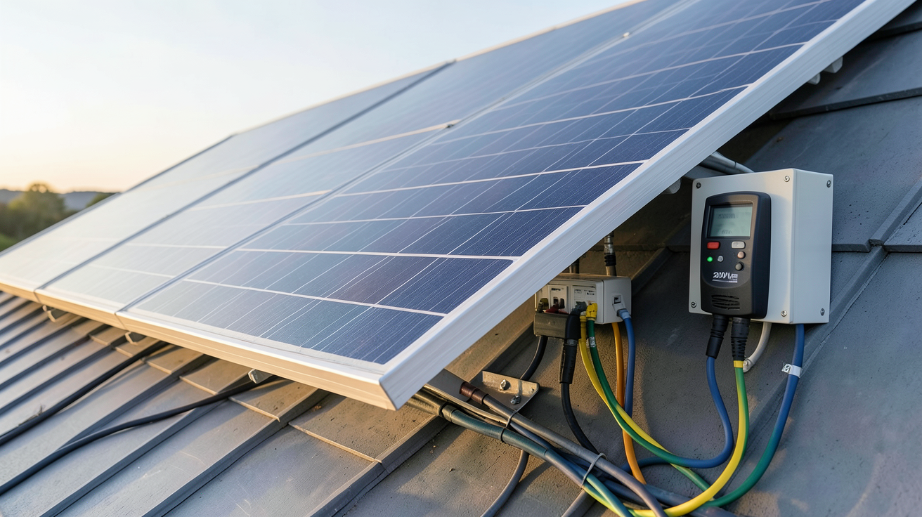 panneau photovoltaique 220v installation et branchement sécurisé d'un kit solaire