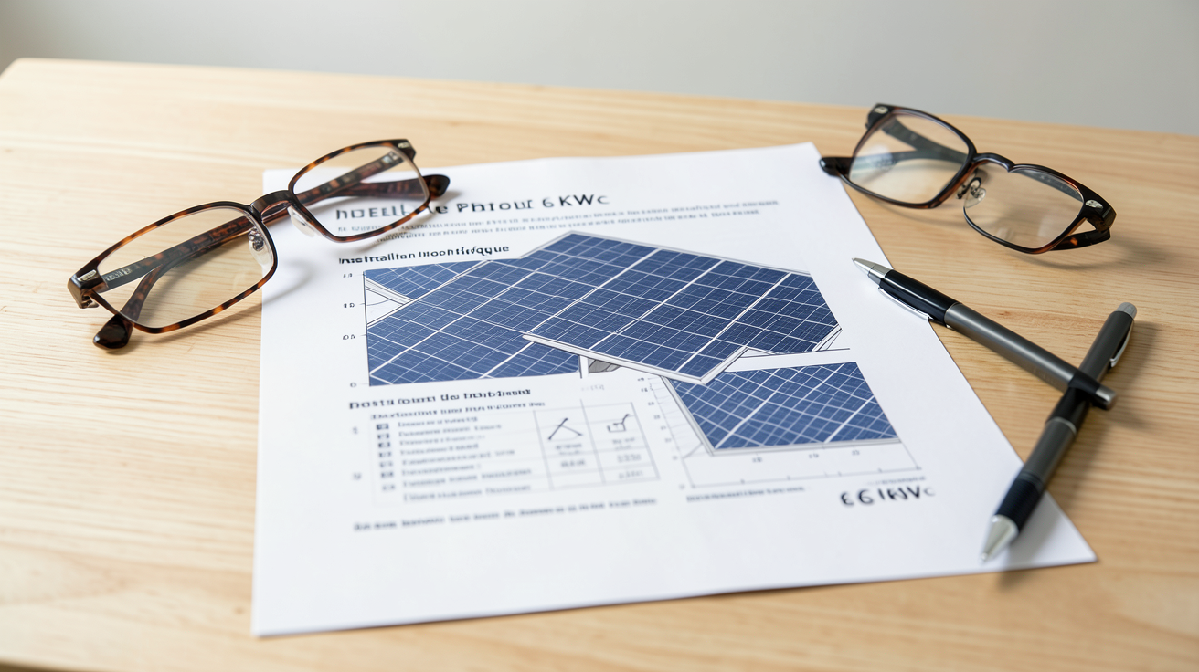 panneau photovoltaique 6 kWc devis 2026 coût installation avec et sans batterie