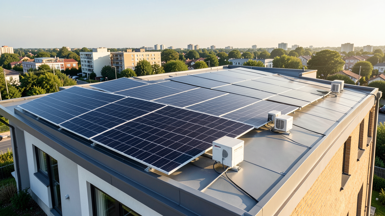 panneau photovoltaique 6 kwc prix guide 2026 installation sur toit de maison moderne