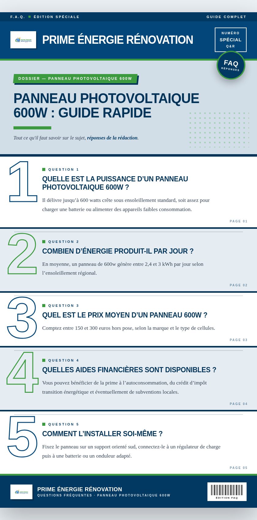 Infographie : Panneau photovoltaique 600w : guide rapide