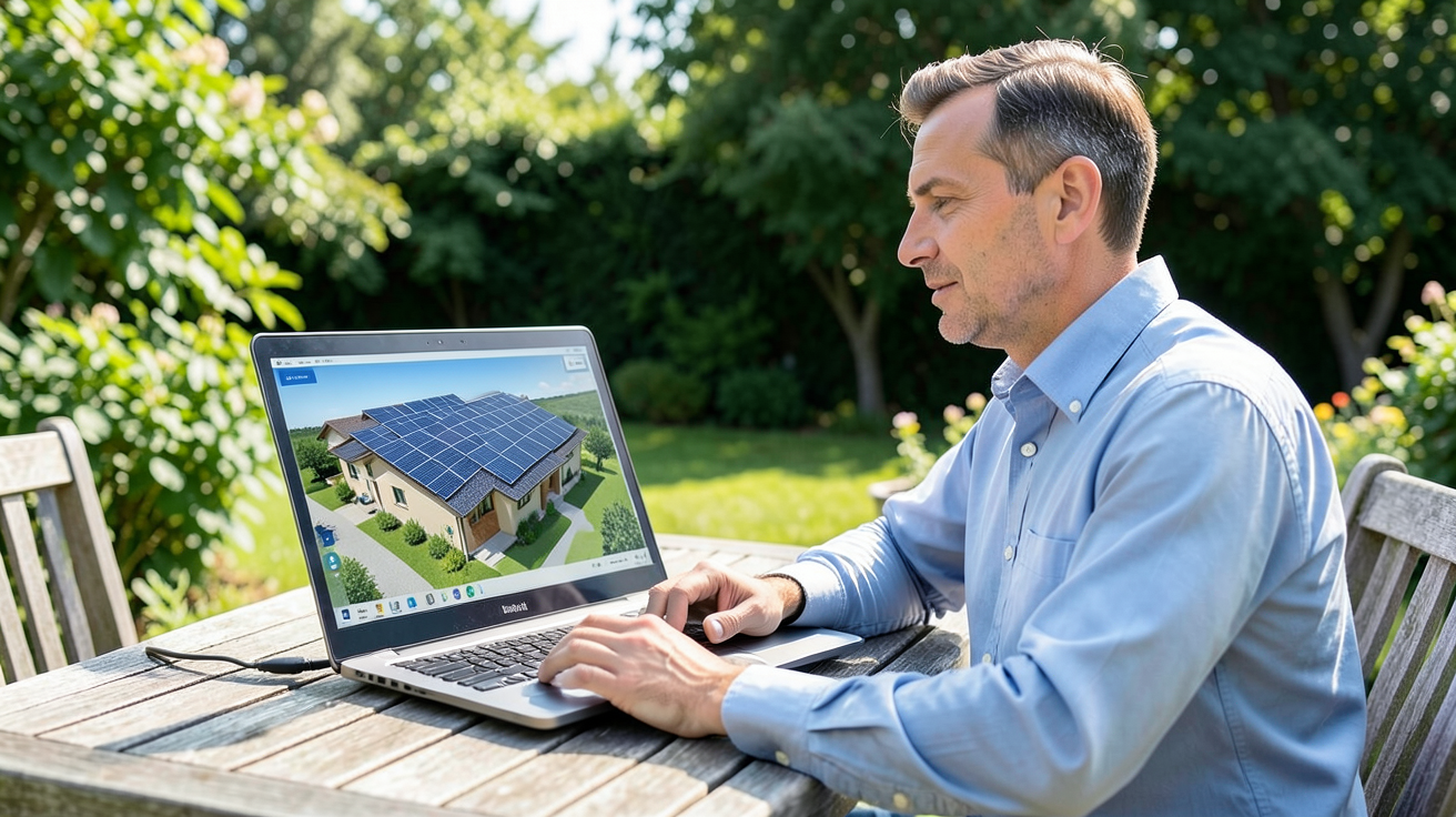 panneau photovoltaique 9kw illustrant le calcul du nombre de panneaux nécessaires sur une toiture
