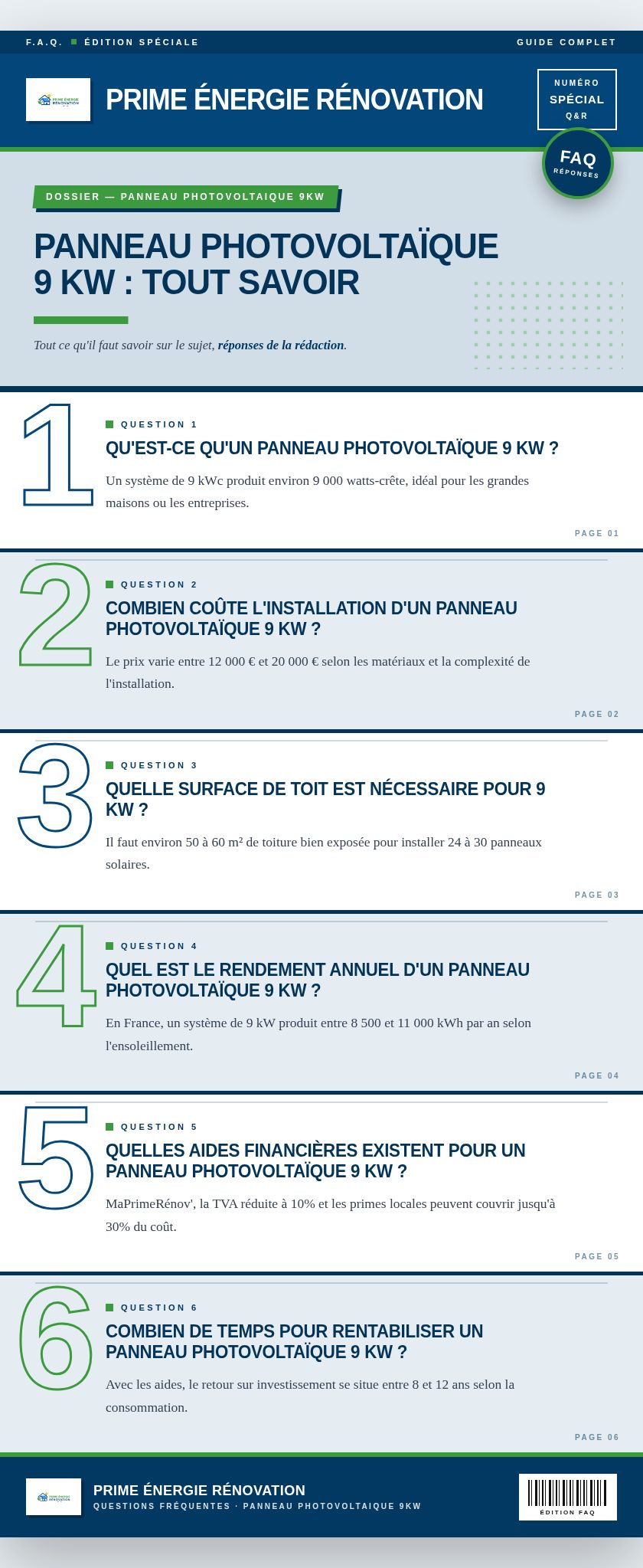 Infographie : Panneau photovoltaïque 9 kW : tout savoir