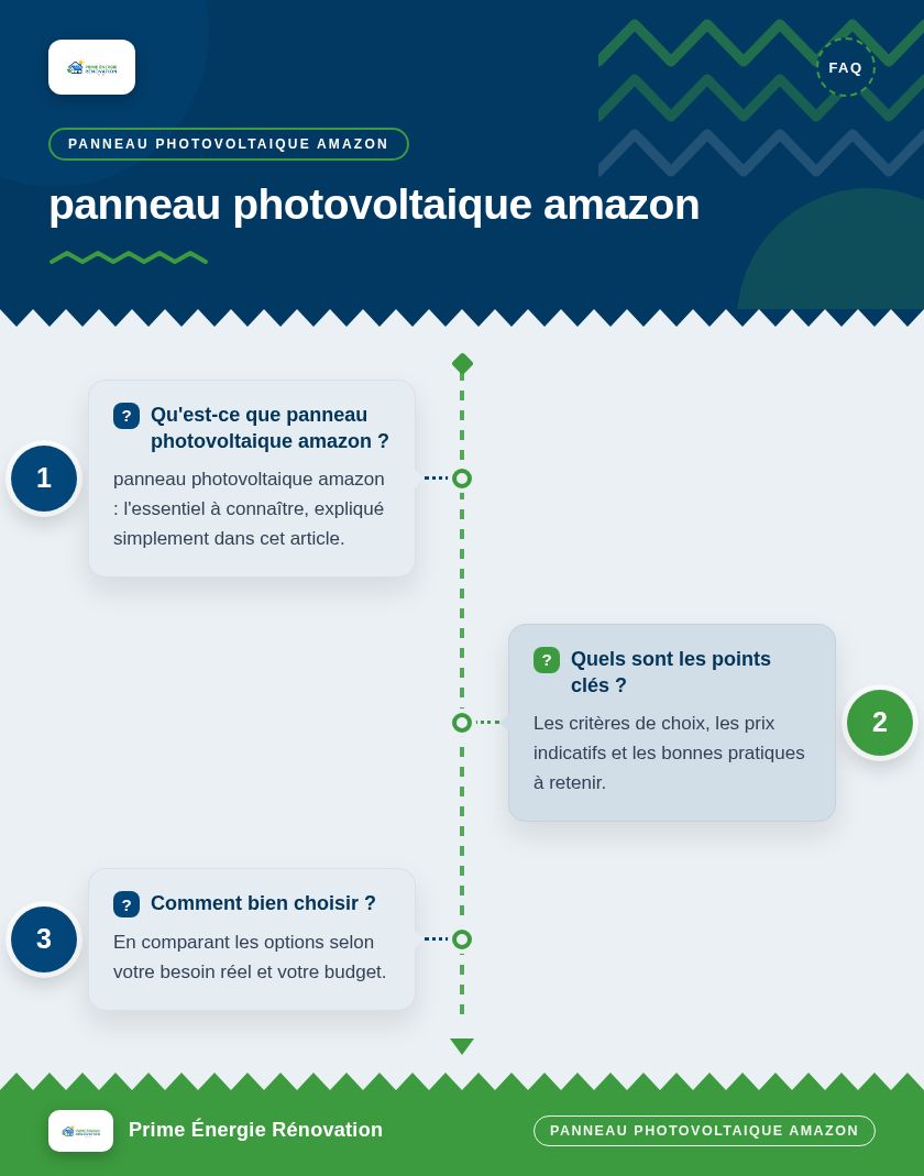 Infographie : panneau photovoltaique amazon