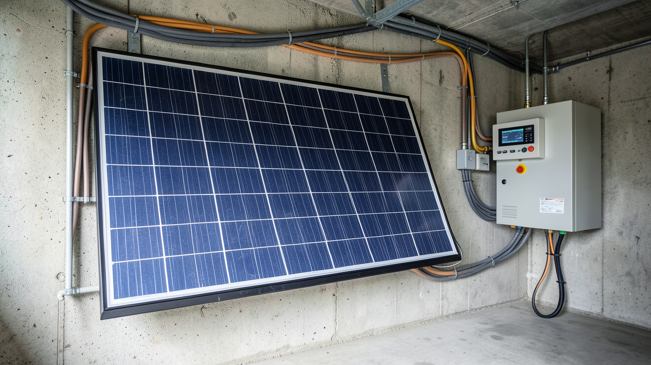 panneau photovoltaïque avec batterie de stockage pour le dimensionnement d'une installation solaire