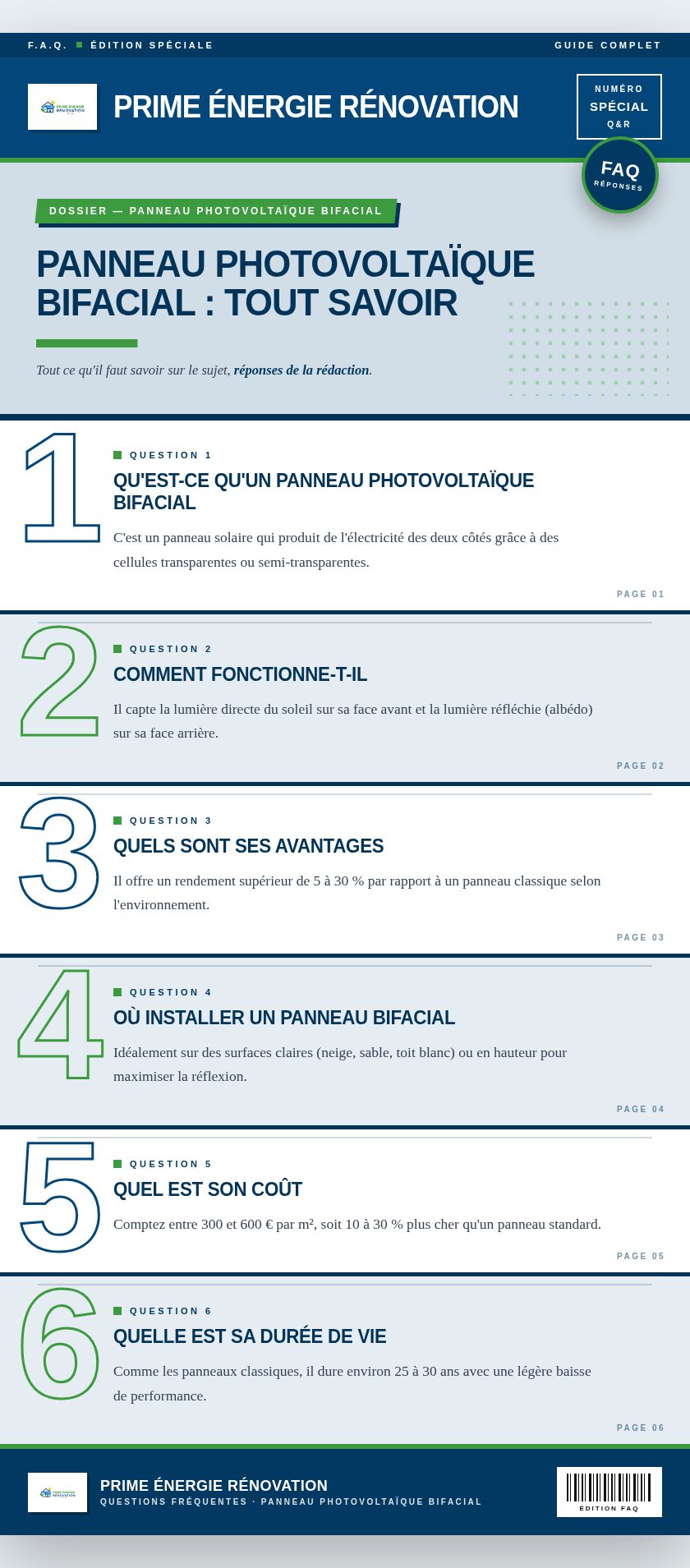 Infographie : Panneau photovoltaïque bifacial : tout savoir