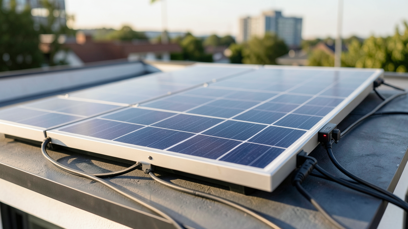 panneau photovoltaïque dernière génération installé sur le toit d'une maison moderne, illustrant les prix, aides financières et rentabilité en 2026