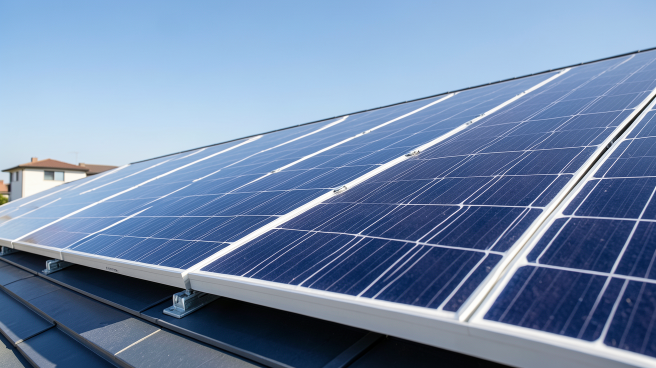 panneau photovoltaïque ENGIE montrant le fonctionnement des cellules solaires sur un toit
