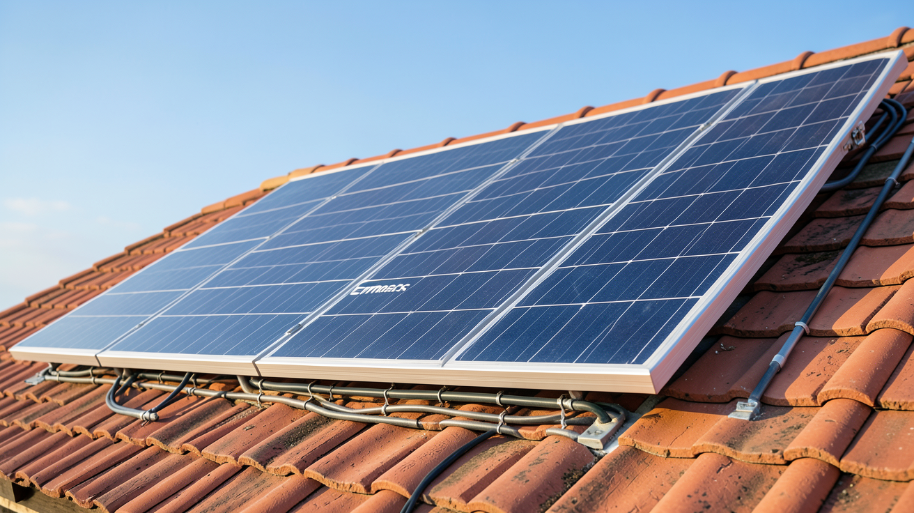 panneau photovoltaïque Enphase avec micro-onduleurs IQ8 et IQ9 installé sur un toit