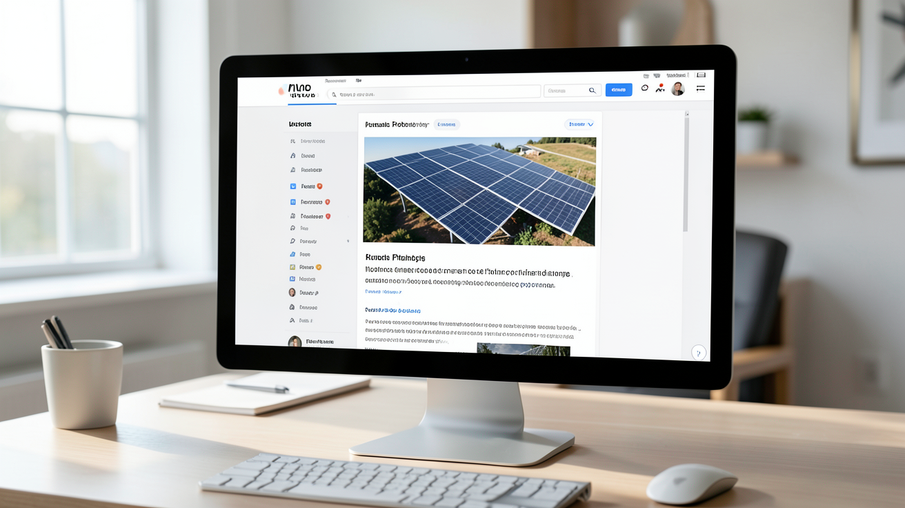 panneau photovoltaique forum affichant les meilleurs forums francophones sur un écran d'ordinateur