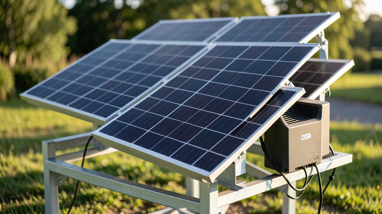 panneau photovoltaïque IKEA présentant les kits solaires disponibles en 2025