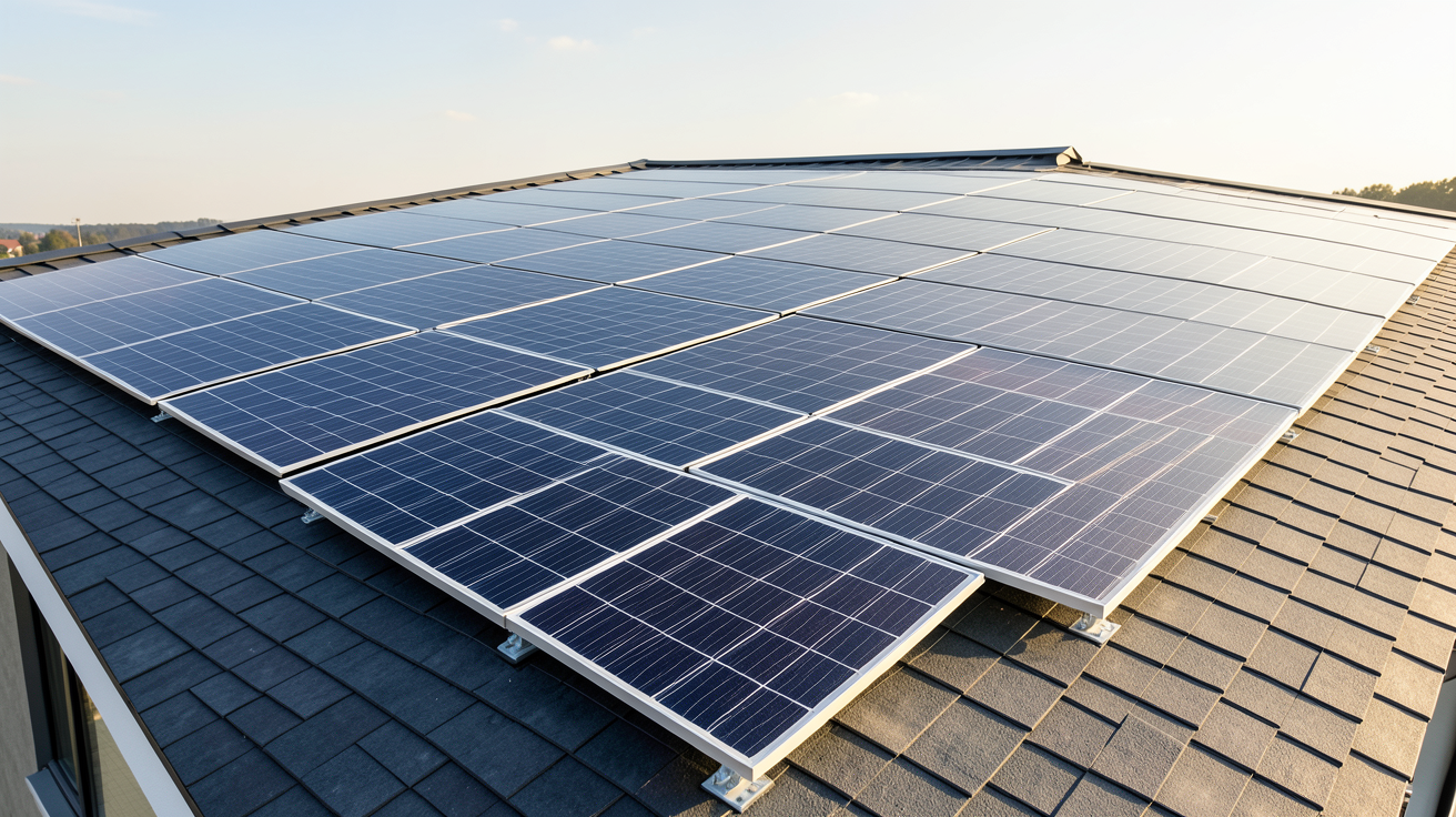panneau photovoltaïque intégré toiture montrant les avantages et inconvénients de l'IAB